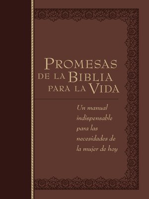 cover image of Promesas de la Biblia para la vida